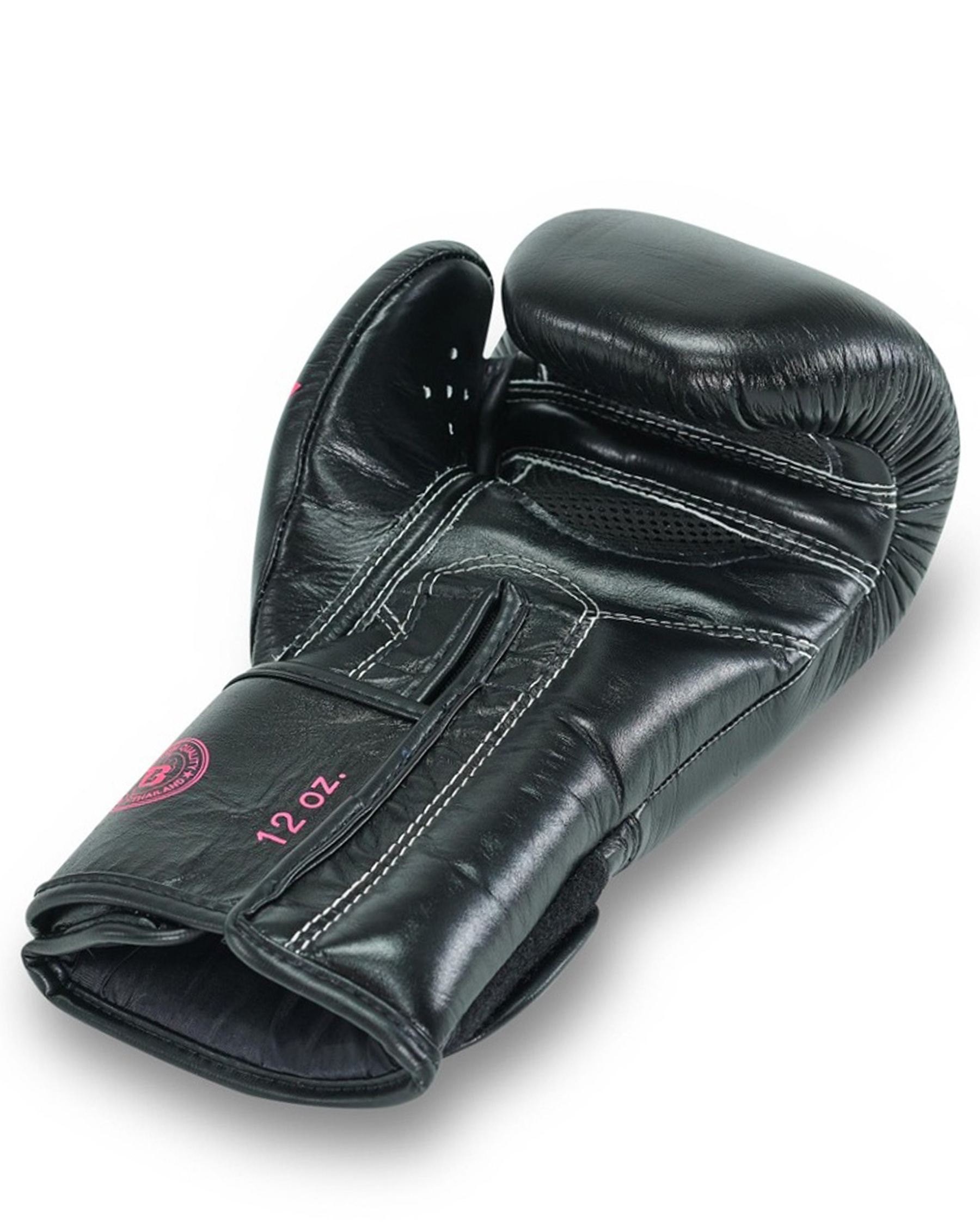 Fairtex X Booster V2 Leder Boxhandschuhe in Schwarz/Pink