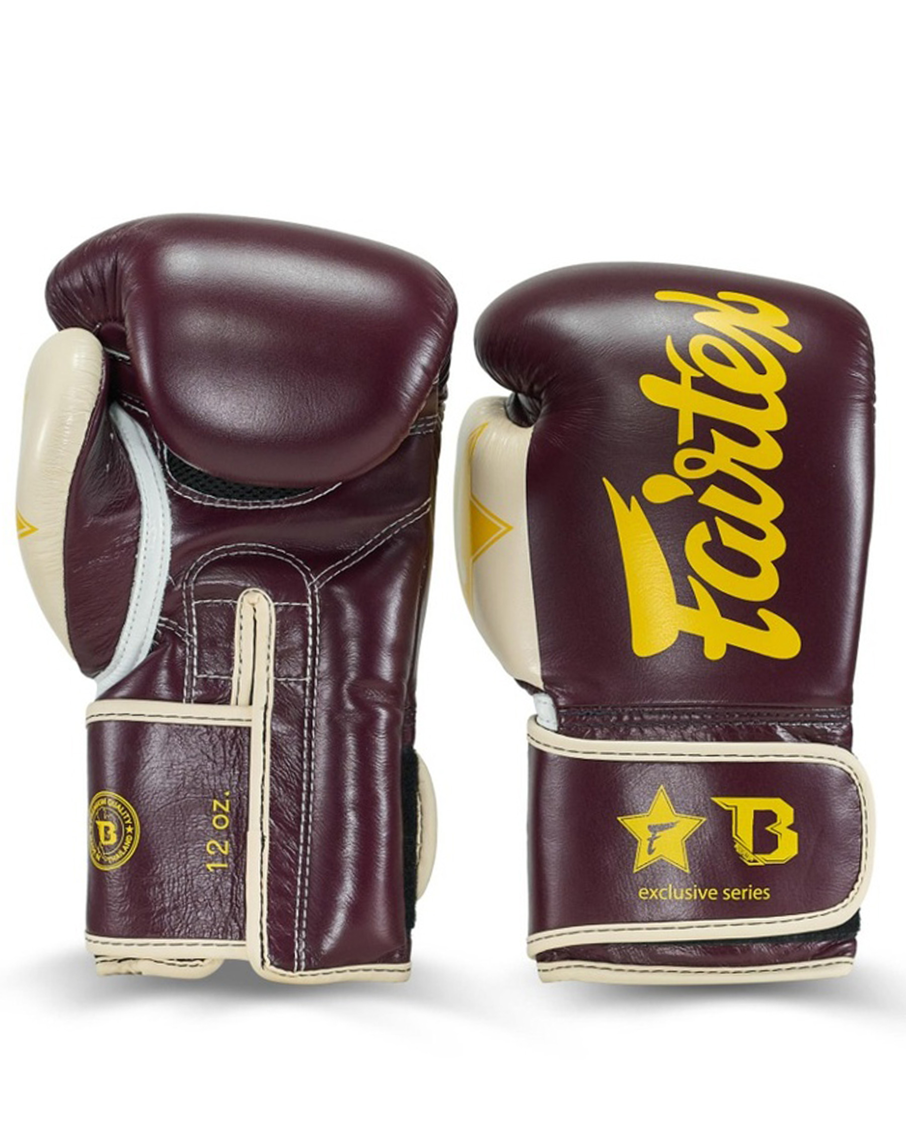 Fairtex X Booster V2 Leder Boxhandschuhe in Braum/Creme