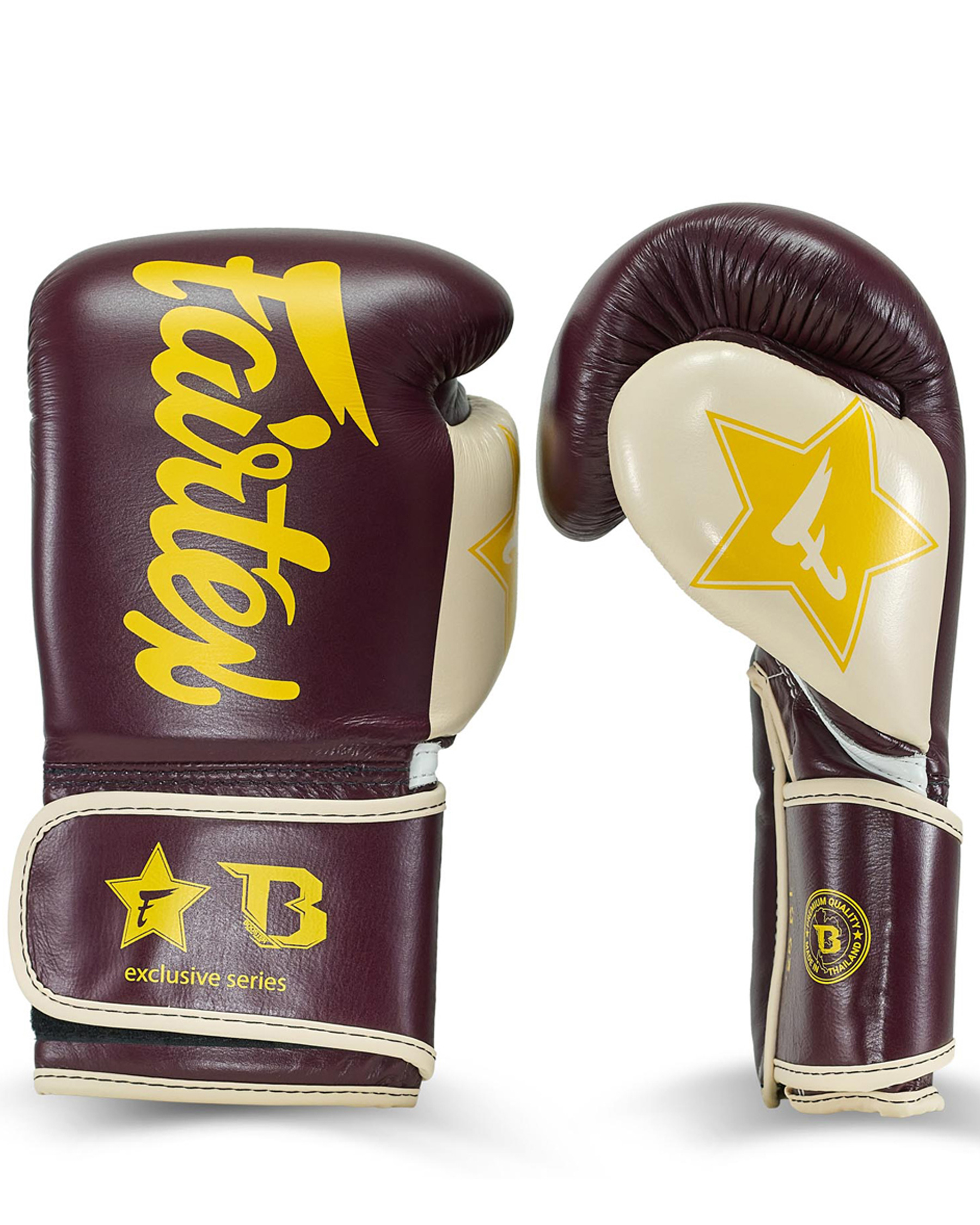 Fairtex X Booster V2 Leder Boxhandschuhe in Braum/Creme