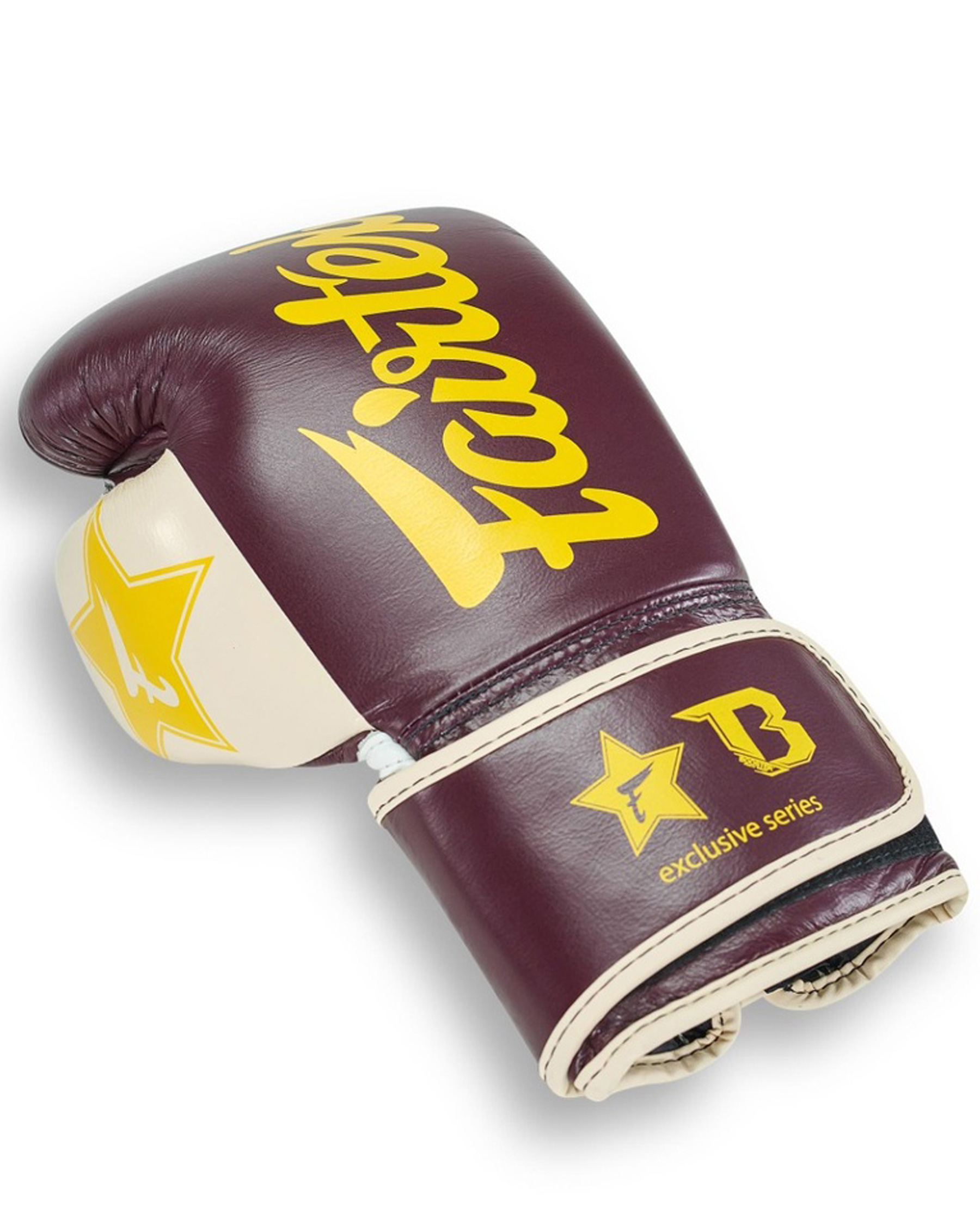 Fairtex X Booster V2 Leder Boxhandschuhe in Braum/Creme