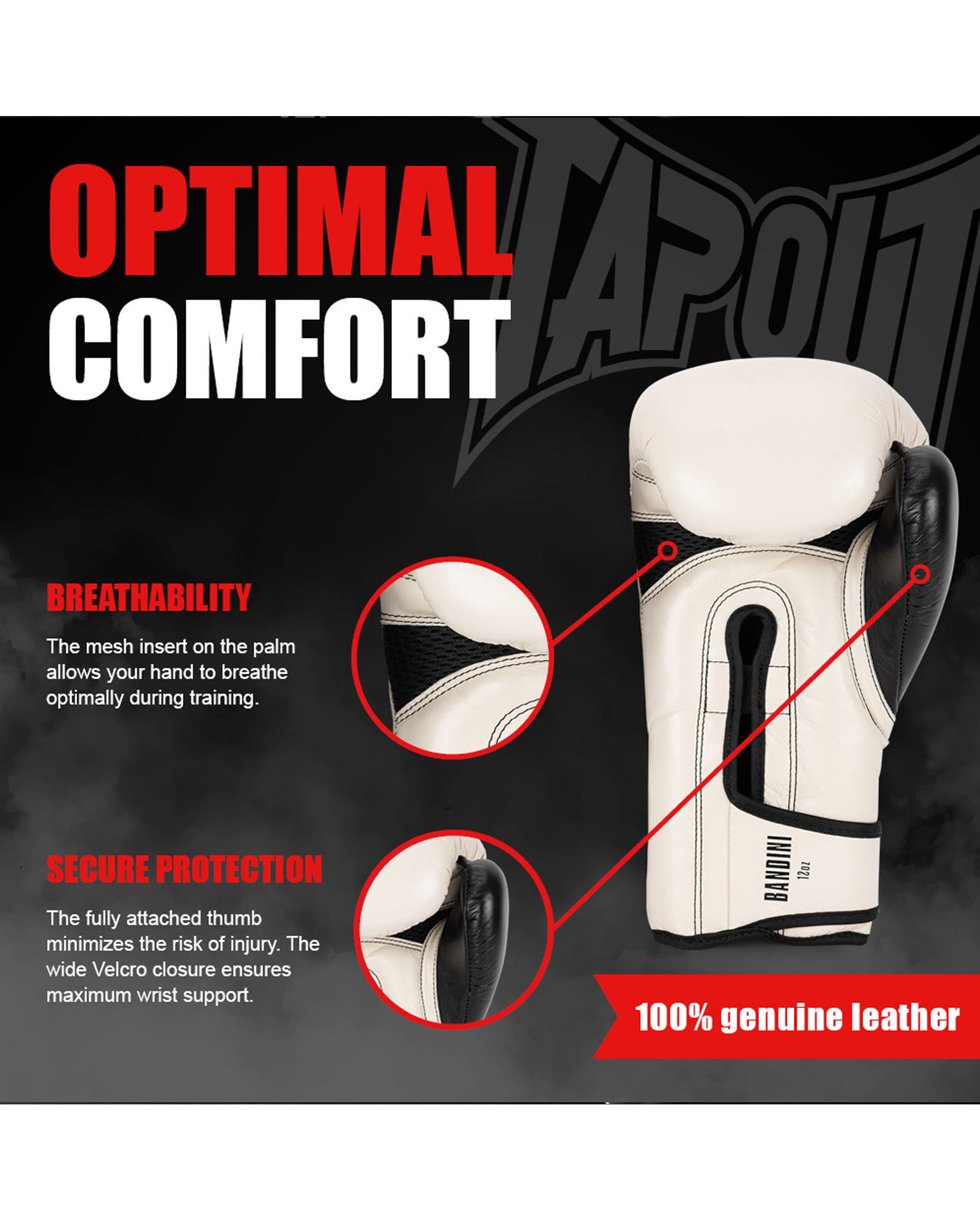 TapouT Leder Boxhandschuhe Bandini