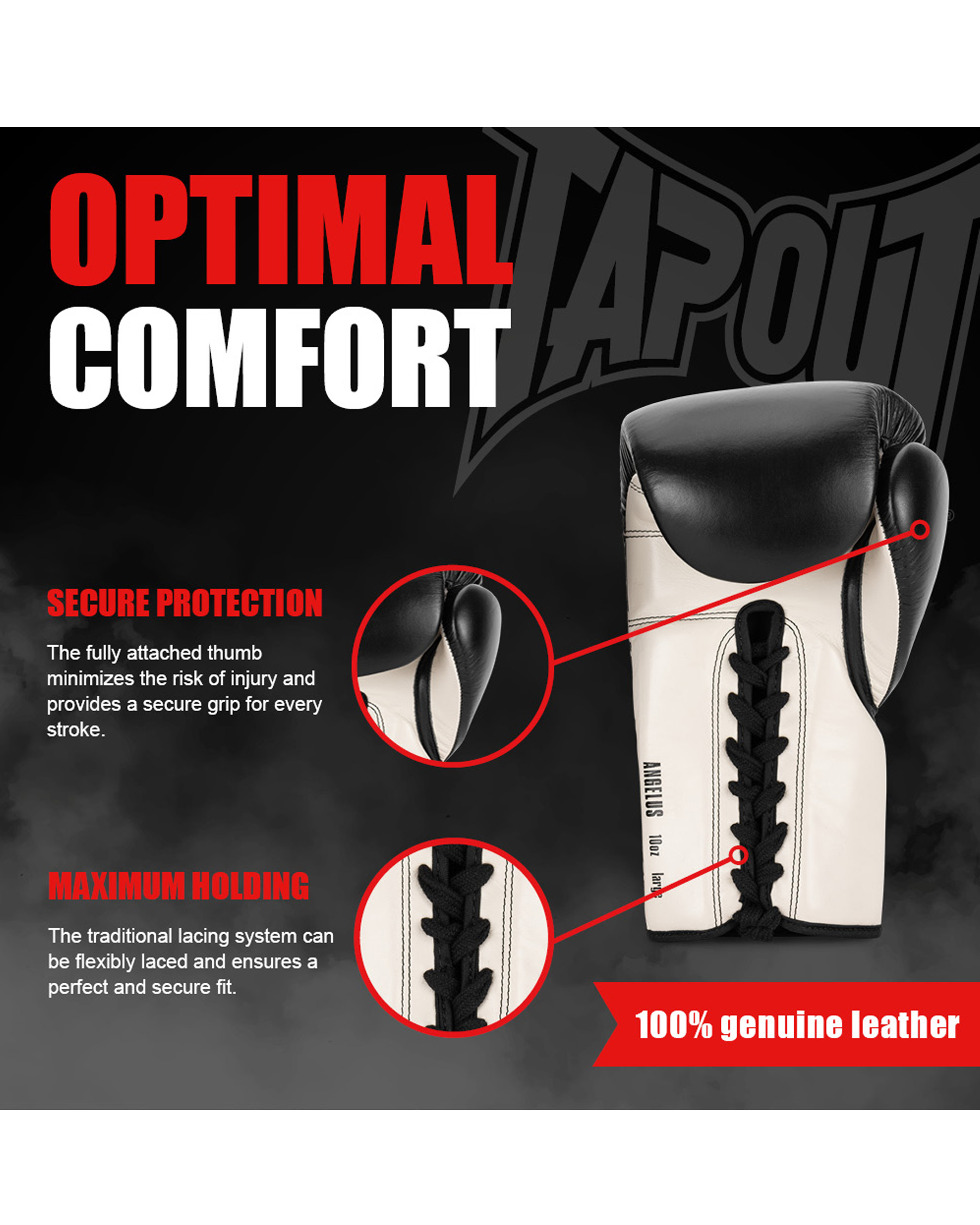 TapouT leather boxing gloves Angelus