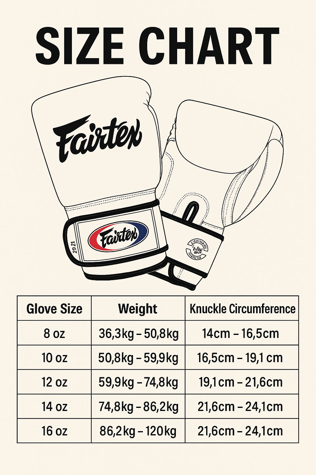 Fairtex Bokshandschoenen Leder - Tight Fit (BGV1)