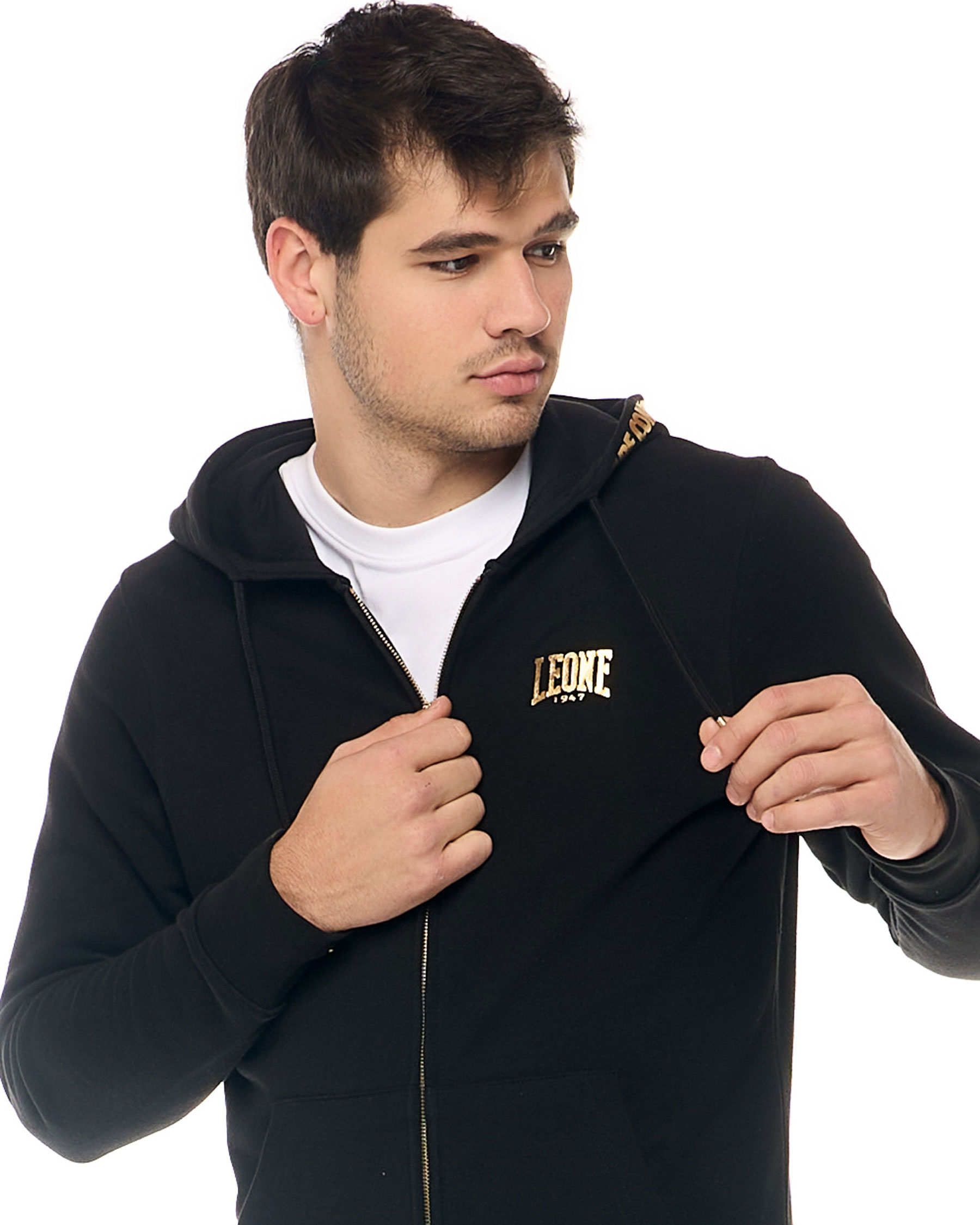 Leone Kapuzensweatjacke New Gold