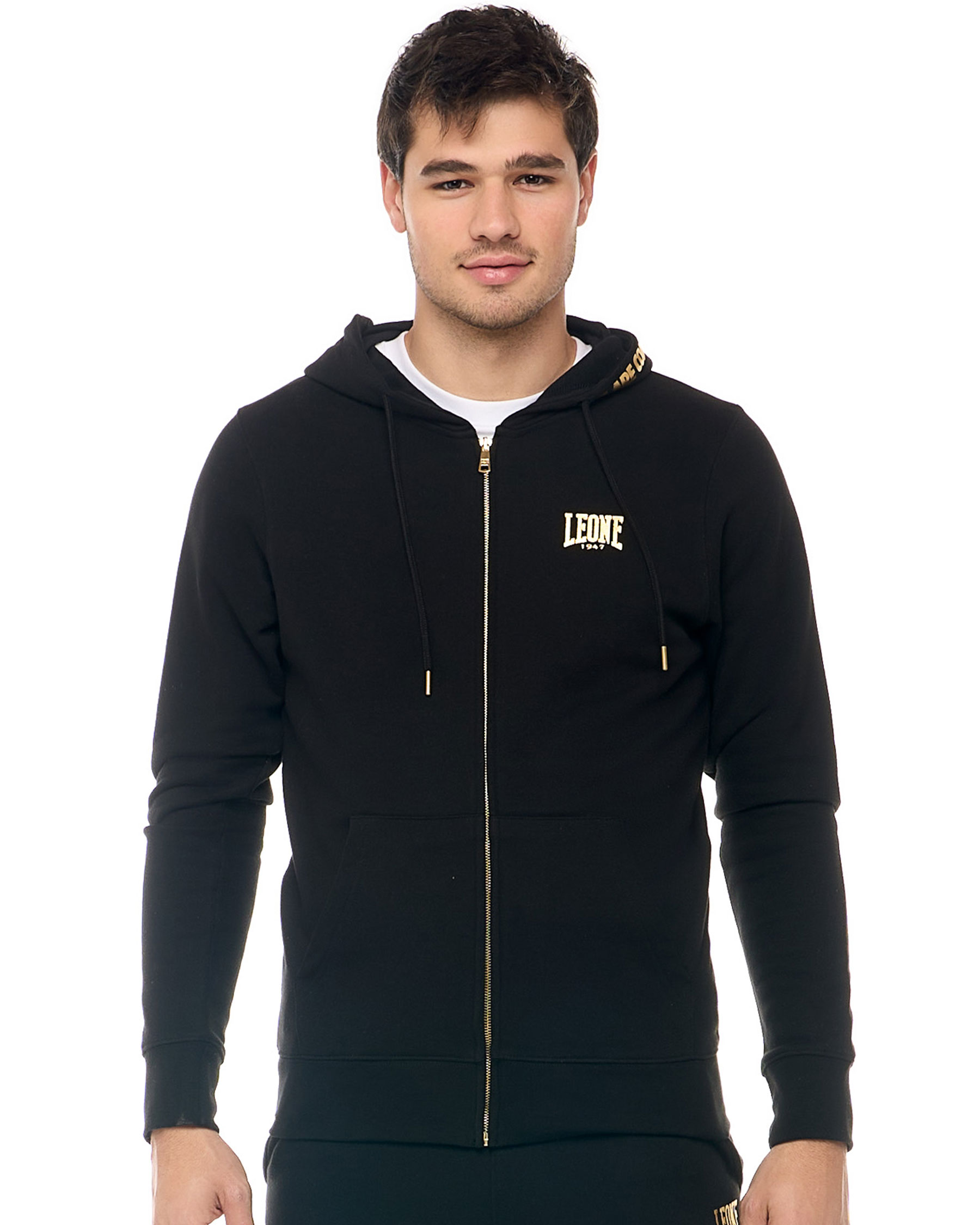 Leone Kapuzensweatjacke New Gold