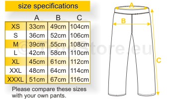 size specifications