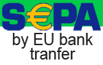 Fast and safe EU wide banktransfer without additonal costs.