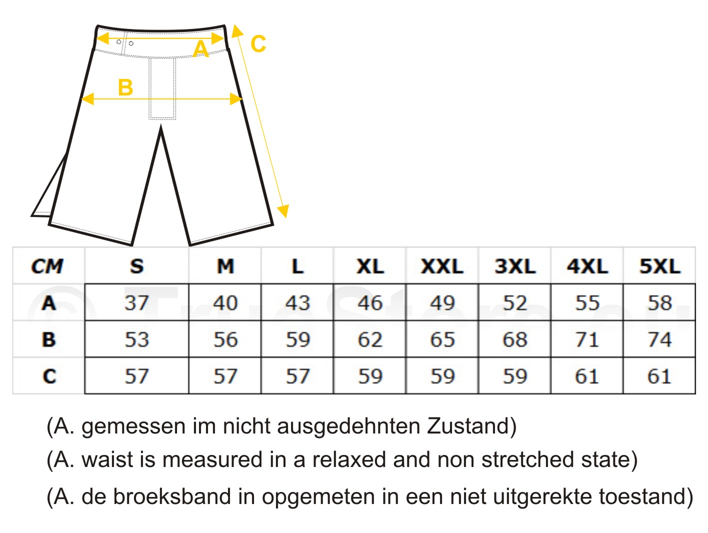 size specification