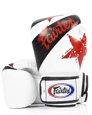 Fairtex Leather Boxing Gloves - Tight Fit - Nation Print 9