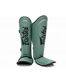 Fairtex X Booster Instep-, and shinguards in army green 2