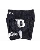 Fairtex X Booster Thaiboxing Trunks Large Logo Black 2