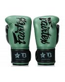 Fairtex X Booster BGVB2 leather boxing gloves in olive green/black 2