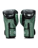 Fairtex X Booster BGVB2 leather boxing gloves in black/olive green 4
