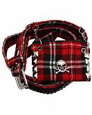 ModeS red tartan belt with a beltpoclet 4