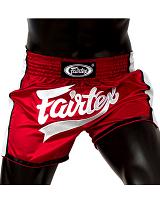 Fairtex BS1704 muay thai shorts Red Satin