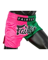 Fairtex BS1911 Muay Thai Short Pink/Green 2