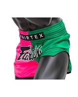 Fairtex BS1911 thaiboks short Pink/Green 3