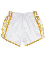 Fairtex BSG2 GLORY fightshorts white/gold 6