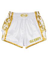 Fairtex BSG2 GLORY fightshorts white/gold 5