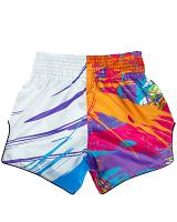 Fairtex BS1933 muay thai shorts World Music White 5