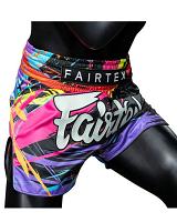 Fairtex BS1934 muay thai shorts World Music Black 2