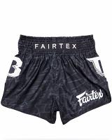 Fairtex X Booster Thaiboxing Trunks Largo Logo Black
