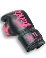 Fairtex X Booster V2 Leder Boxhandschuhe in Schwarz/Pink 3