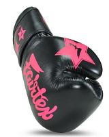 Fairtex X Booster V2 Leder Boxhandschuhe in Schwarz/Pink 4