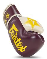 Fairtex X Booster V2 Leder Boxhandschuhe in Braum/Creme 4
