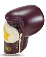 Fairtex X Booster V2 Leder Boxhandschuhe in Braum/Creme 5