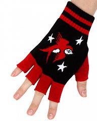 ModeS Girlie fingerless gloves with Swallows and Stars