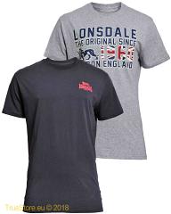 Lonsdale regulär fit T-Shirt Kettering im Doppelpack