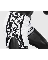 Fairtex BSG3 GLORY fightshorts white/black 4