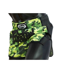 Fairtex BS1710 muay thai shorts Camo Green 3