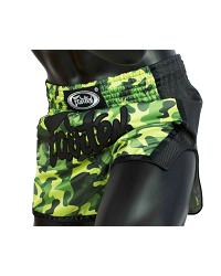 Fairtex BS1710 thaiboks short Camogroen 3