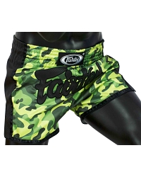 Fairtex BS1710 muay thai shorts Camo Green 2