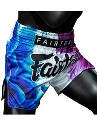Fairtex BS1950 muay thai shorts White Tech House 2