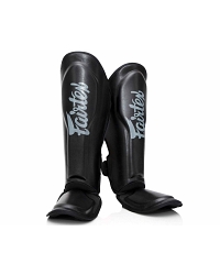 Fairtex X Booster Instep-, and shinguards in black 2