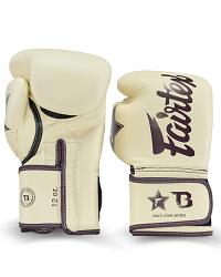 Fairtex X Booster V2 Leder Boxhandschuhe in Creme 2