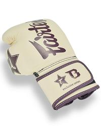 Fairtex X Booster V2 Leder Boxhandschuhe in Creme 3