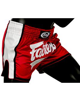 Fairtex thaiboks short BS1704 Red Satin 2