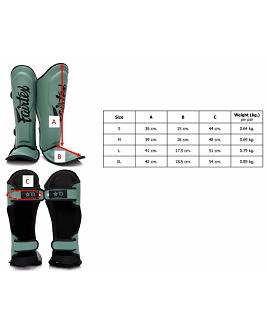 Fairtex X Booster Scheenbeenbeschermers in legergroen 4