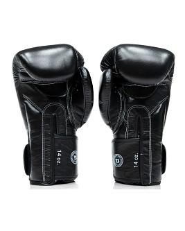 Fairtex X Booster BGVB2 leder bokshandschoenen in zwart/zwart 4