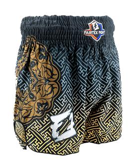 Fairtex Fight thaiboks shorts Black-Gold 3