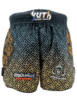 Fairtex Fight Thaiboxing Trunks Black-Gold 4