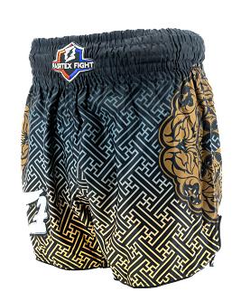 Fairtex Fight thaiboks shorts Black-Gold 2