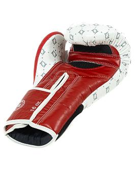 Fairtex X Booster Leder Boxhandschuhe Star in rot/weiss 4