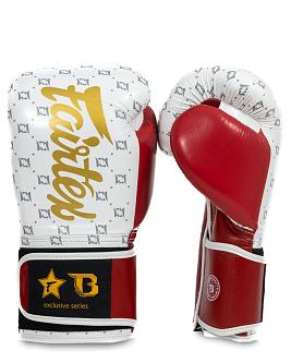 Fairtex X Booster Leder Boxhandschuhe Star in rot/weiss 2