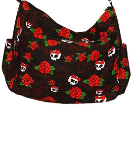 ModeS shoulder bag with Roses and Skulls 2