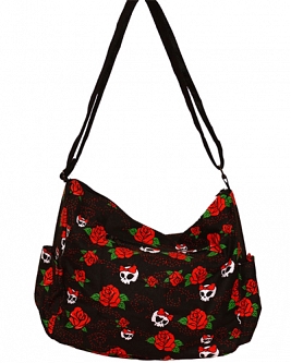 ModeS shoulder bag with Roses and Skulls 3